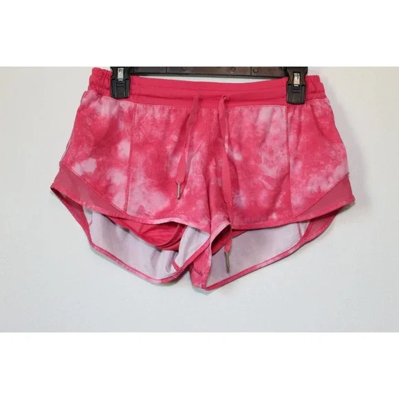 Lululemon Hotty Hot Shorts Tidal Trip Boom Juice Pink Tie Dye Size 6 H14857 - Picture 2 of 10